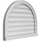 Ekena Millwork Round Top Surface Mount PVC Gable Vent w/ 2"W x 2"P Brickmould Sill Frame, 28"W x 22"H GVPRT28X2203SN - alternate 4